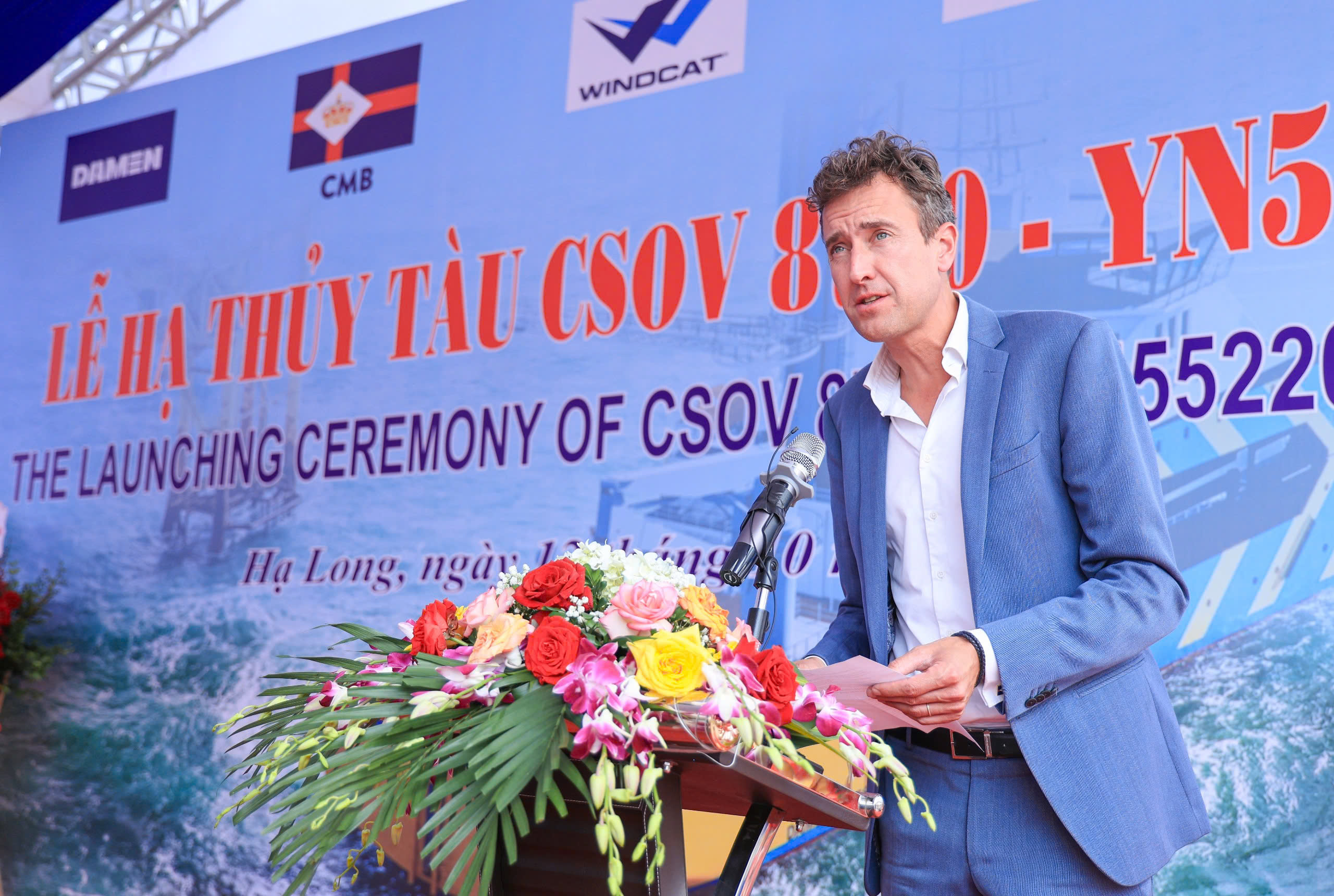 Hạ thủy t&agrave;u dịch vụ điện gi&oacute; c&ocirc;ng nghệ hiện đại bậc nhất- Ảnh 2.