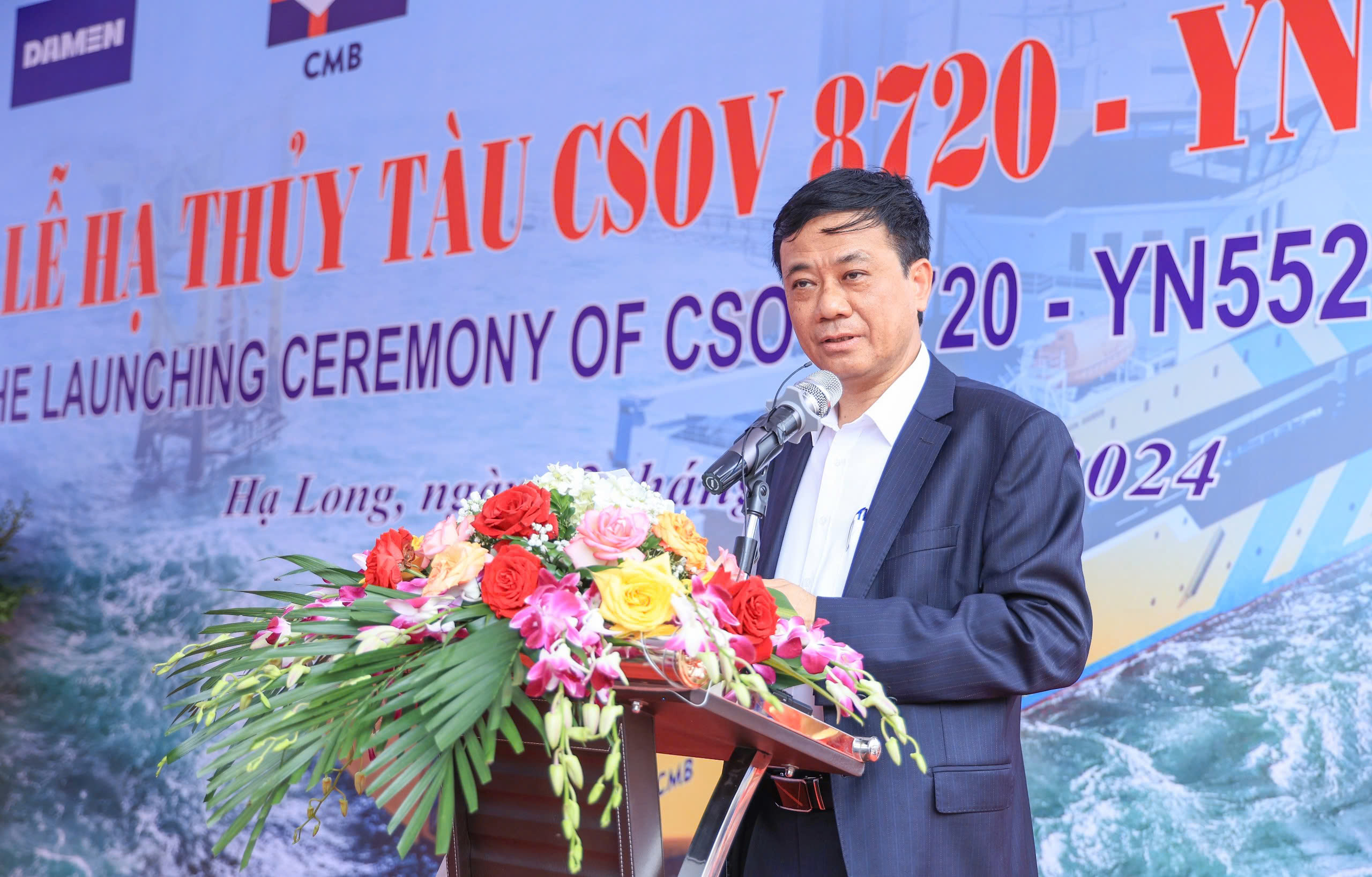 Hạ thủy t&agrave;u dịch vụ điện gi&oacute; c&ocirc;ng nghệ hiện đại bậc nhất- Ảnh 1.