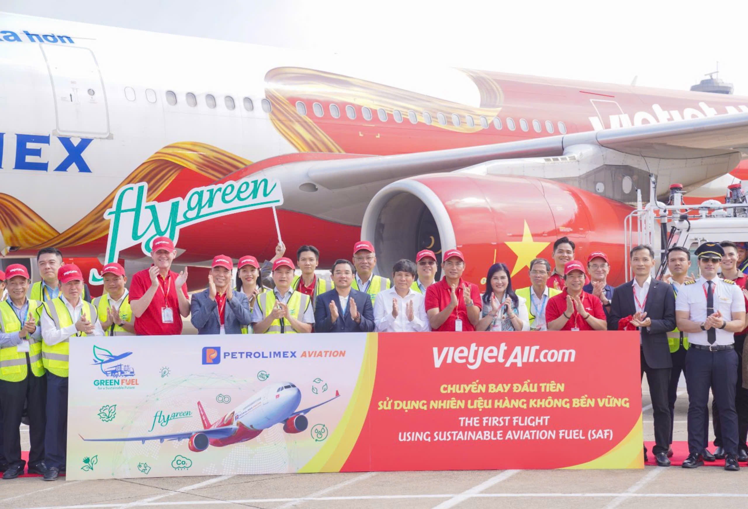 Vietjet c&oacute; chuyến bay đầu ti&ecirc;n d&ugrave;ng nhi&ecirc;n liệu bền vững, giảm thải 80% carbon- Ảnh 3.