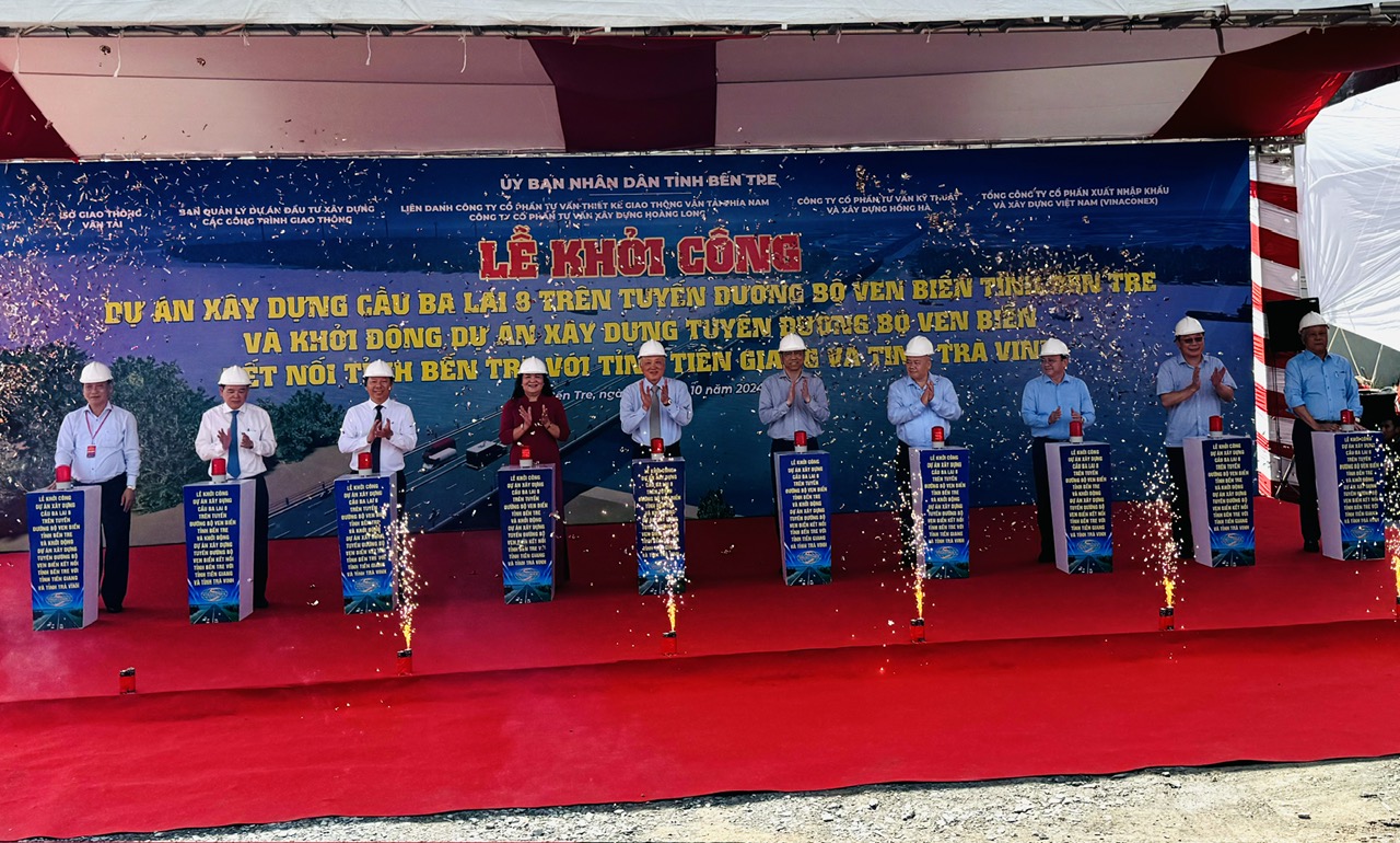 Khởi c&ocirc;ng cầu hơn 2.255 tỷ đồng ở Bến Tre- Ảnh 1.