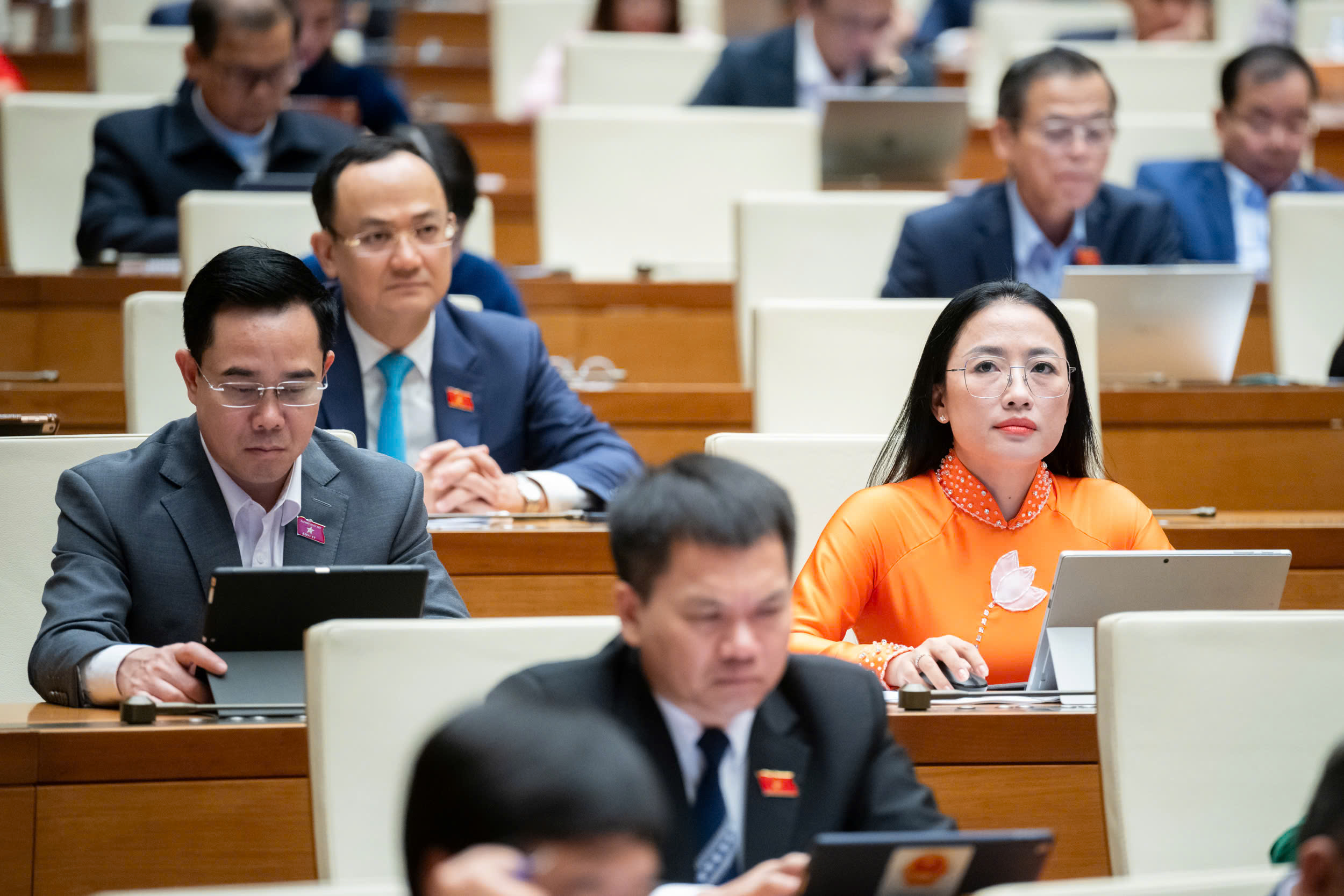 To&agrave;n cảnh lễ tuy&ecirc;n thệ nhậm chức của Chủ tịch nước Lương Cường- Ảnh 4.