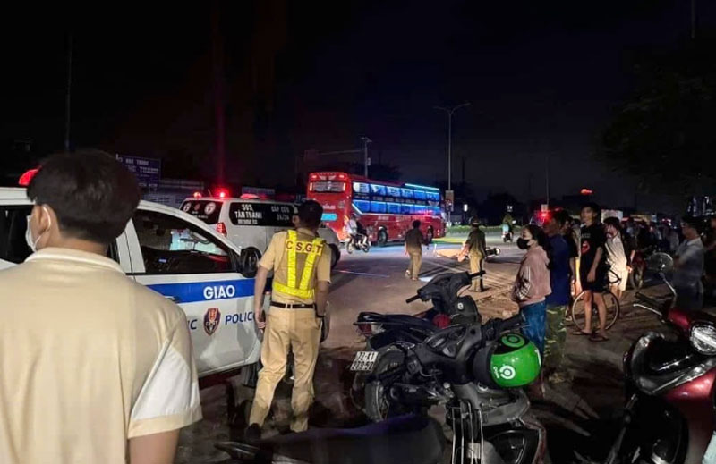 Hiện trường vụ va chạm khiến một người tử vong tr&ecirc;n QL51.