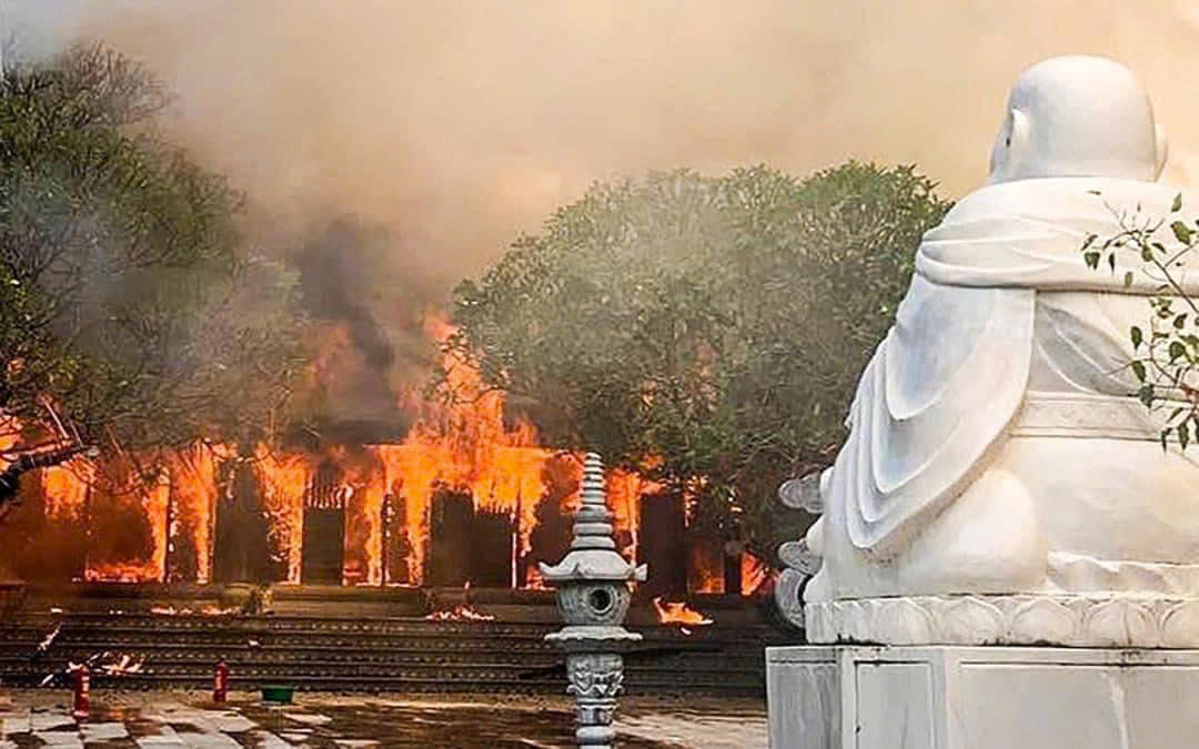 Th&ocirc;ng tin mới vụ ch&aacute;y ch&ugrave;a Phổ Quang ở Ph&uacute; Thọ- Ảnh 1.