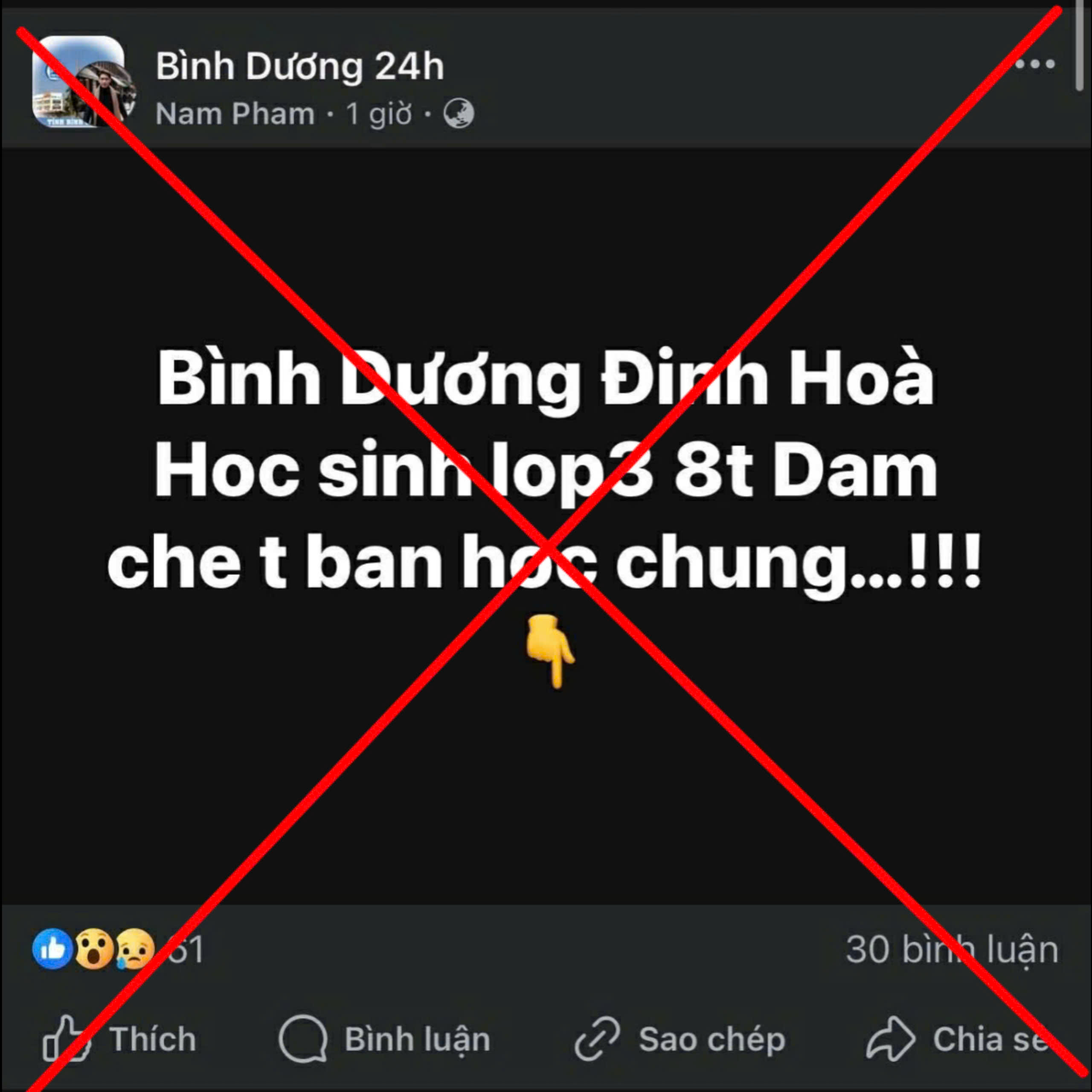 Tung tin nhảm "học sinh lớp 3 đ&acirc;m bạn tử vong" bị c&ocirc;ng an mời l&agrave;m việc- Ảnh 2.