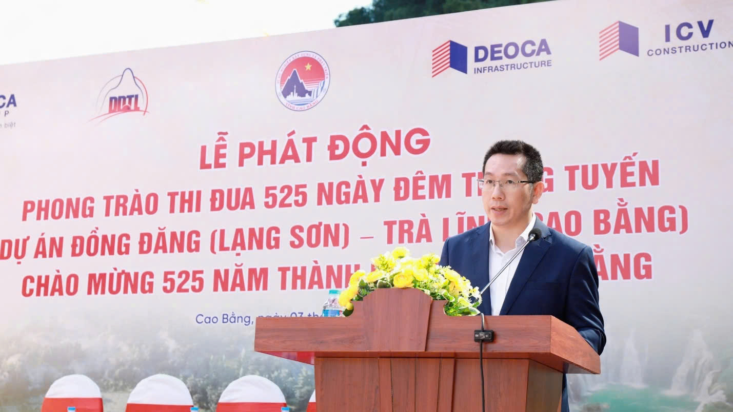 Thi đua 525 ngày đêm thông xe cao tốc Đồng Đăng - Trà Lĩnh- Ảnh 2. Thi đua 525 ngày đêm thông xe cao tốc Đồng Đăng - Trà Lĩnh- Ảnh 2.