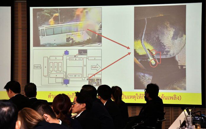 Vụ ch&aacute;y xe bu&yacute;t Th&aacute;i Lan: Chủ xe &acirc;m thầm đưa 5 phương tiện đi sửa