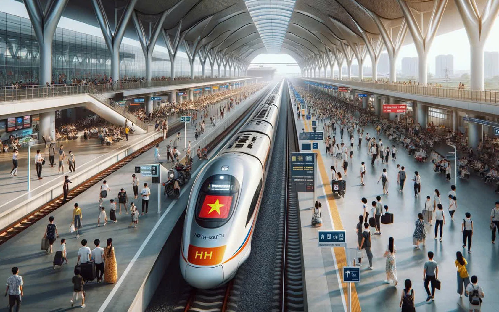 Cử tri v&agrave; nh&acirc;n d&acirc;n đồng t&igrave;nh, ủng hộ chủ trương đầu tư đường sắt tốc độ cao Bắc - Nam