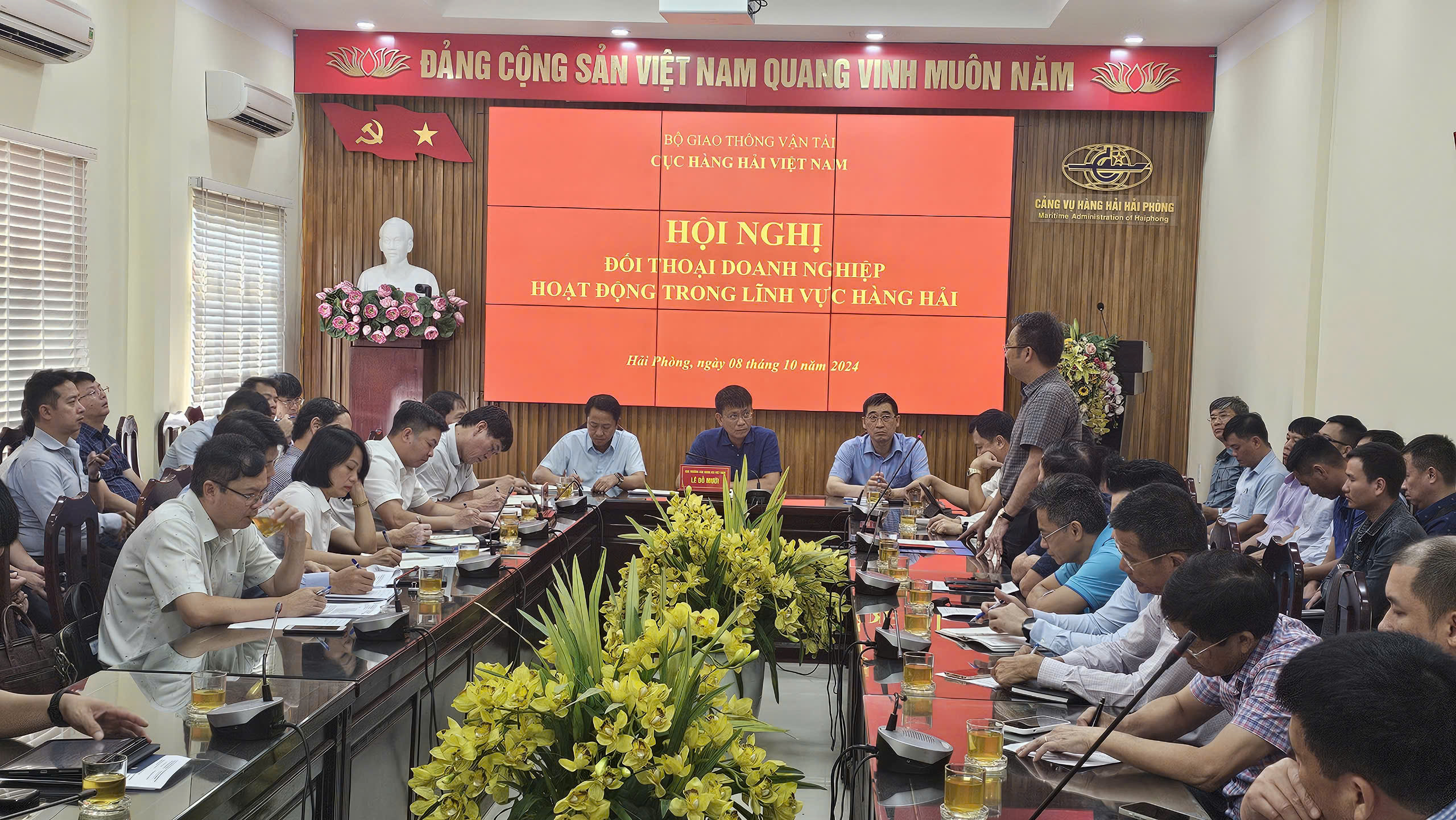 Hội nghị đối thoại với hơn 70 doanh nghiệp thuộc lĩnh vực h&agrave;ng hải v&agrave; cảng vụ miền Bắc- Ảnh 3.