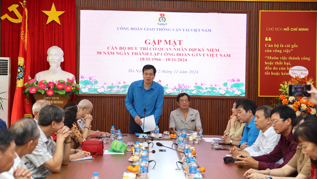 C&ocirc;ng đo&agrave;n GTVT Việt Nam gặp mặt c&aacute;n bộ hưu tr&iacute; - Ảnh 1.