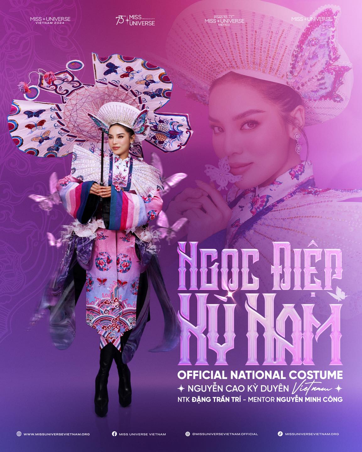 Hoa hậu Kỳ Duy&ecirc;n lựa chọn "Ngọc Điệp Kỳ Nam" cho Trang phục D&acirc;n tộc Miss Universe 2024- Ảnh 1.