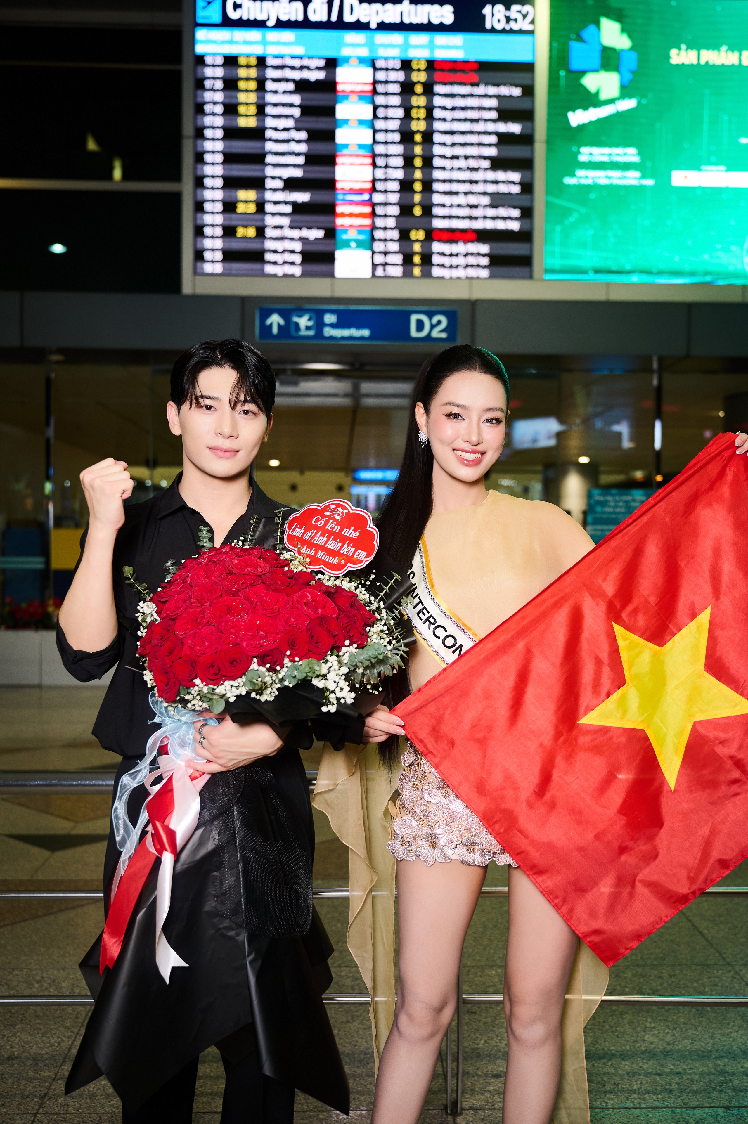 &Aacute; hậu B&ugrave;i Kh&aacute;nh Linh ch&iacute;nh thức l&ecirc;n đường sang Ai Cập tham dự Miss Intercontinental 2024- Ảnh 2.