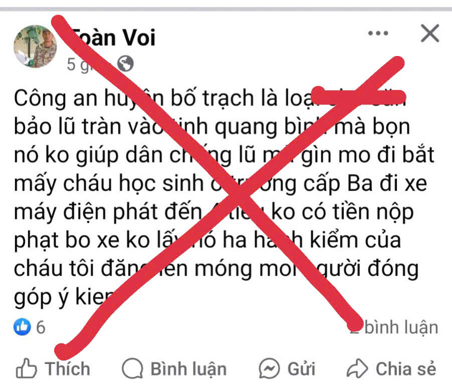 Con g&aacute;i bị CSGT xử phạt, bố l&ecirc;n mạng x&uacute;c phạm lực lượng c&ocirc;ng an- Ảnh 1.