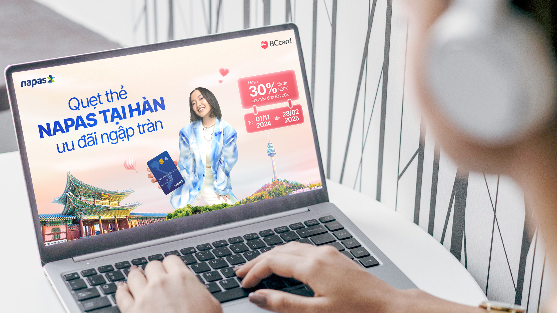 Ưu đ&atilde;i tới 30% khi thanh to&aacute;n thẻ NAPAS Agribank tại H&agrave;n Quốc- Ảnh 1.