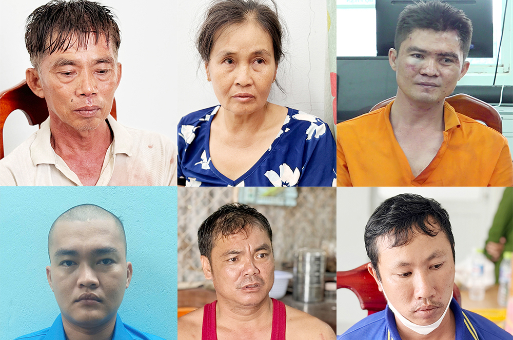 An Giang: Tạm giam 6 đối tượng d&ugrave;ng bom xăng, hung kh&iacute; tấn c&ocirc;ng lực lượng chức năng- Ảnh 1.