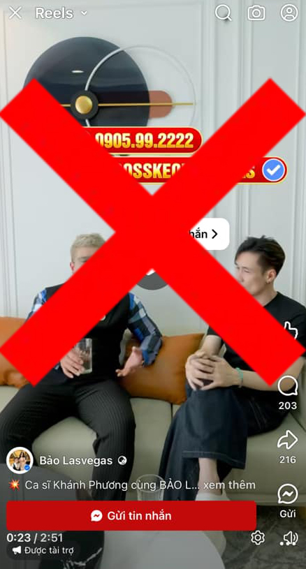 Ca sĩ Kh&aacute;nh Phương, Ch&acirc;u Khải Phong n&oacute;i g&igrave; khi xuất hiện trong clip quảng c&aacute;o cờ bạc?- Ảnh 1.