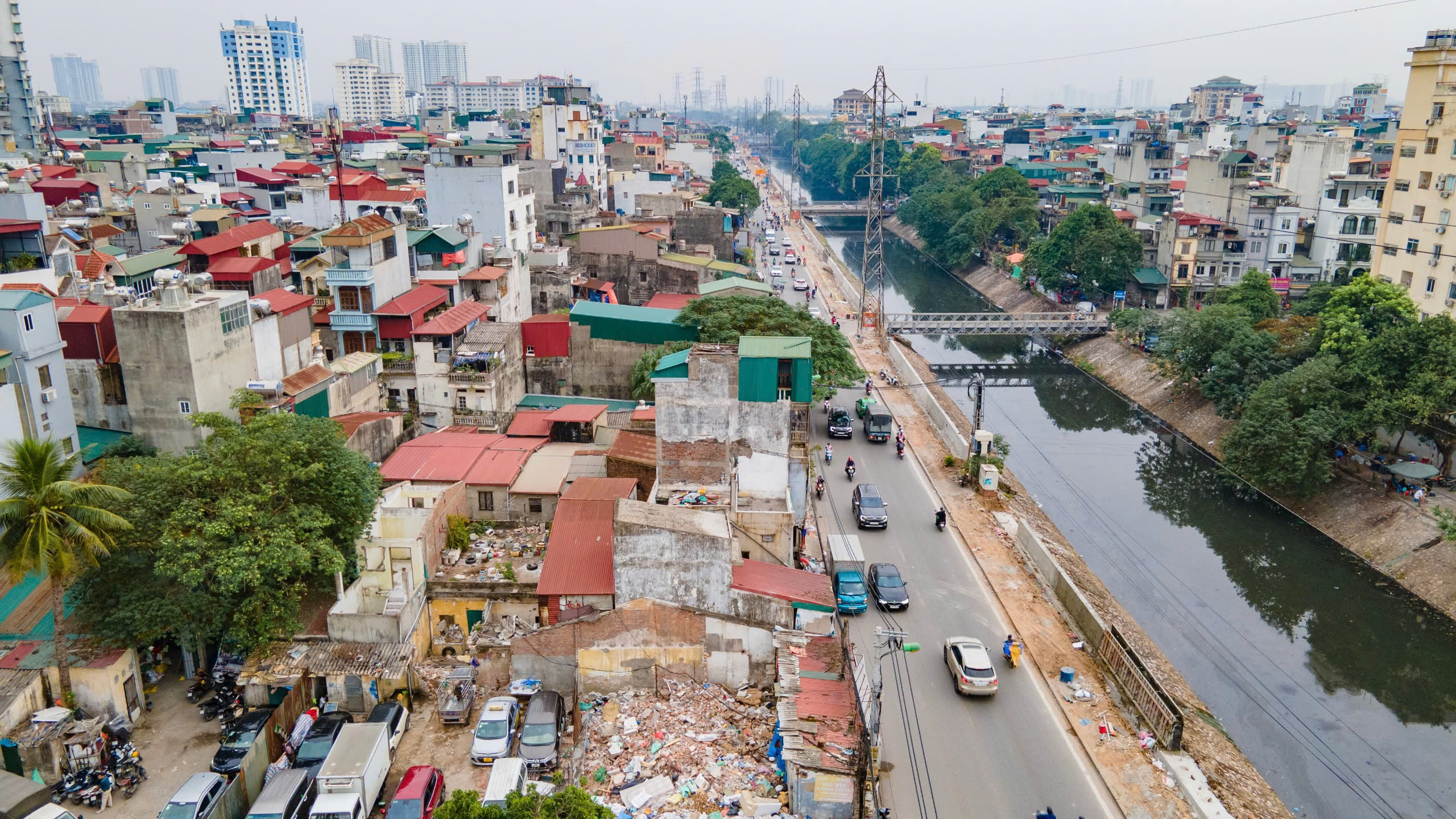 To&agrave;n cảnh dự &aacute;n mở rộng đường Tam Trinh l&ecirc;n 40m- Ảnh 13.