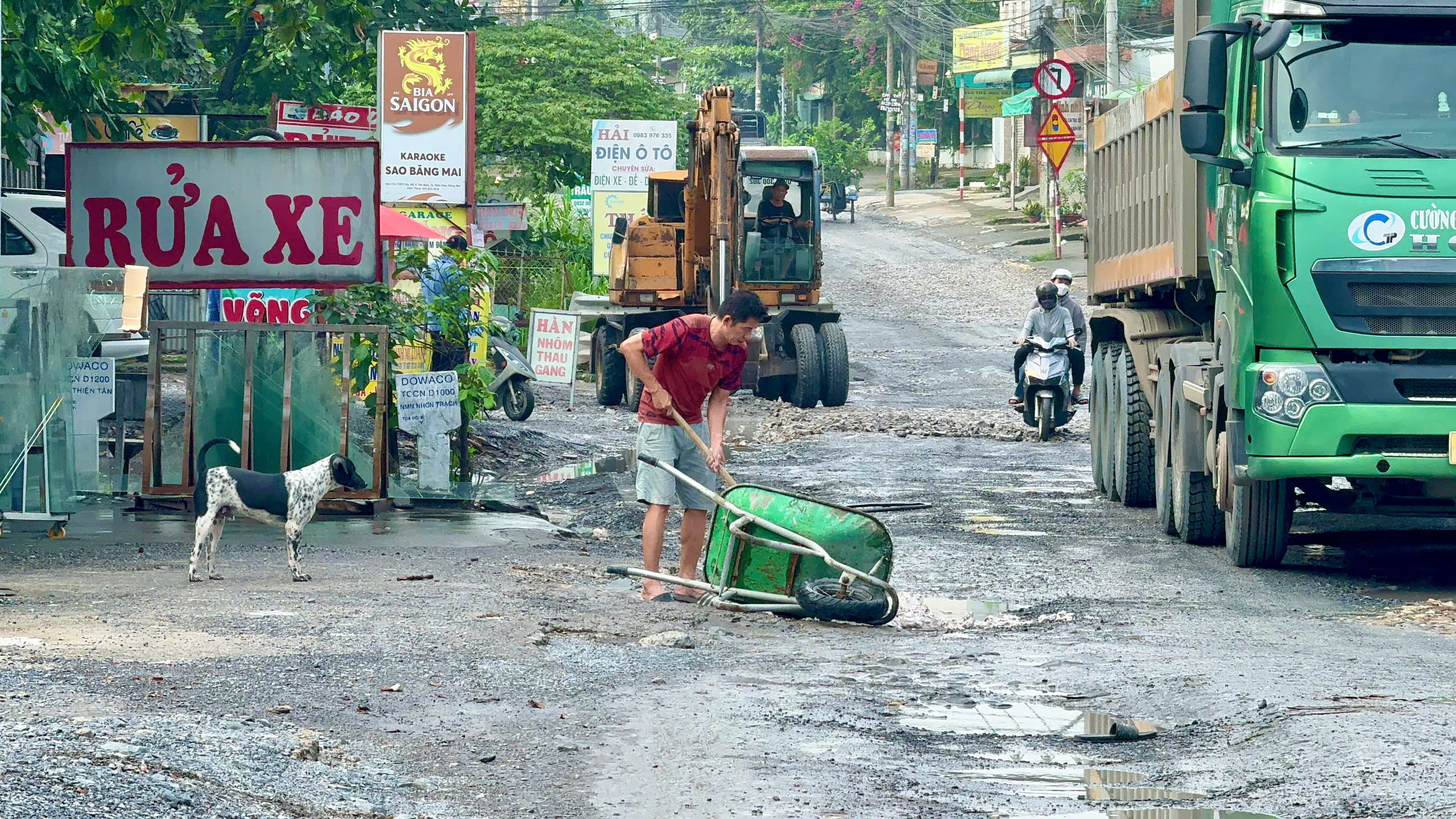 T&aacute;ch đường Nh&agrave; m&aacute;y nước Thiện T&acirc;n khỏi BOT 768, bắt đầu n&acirc;ng cấp to&agrave;n tuyến- Ảnh 2.