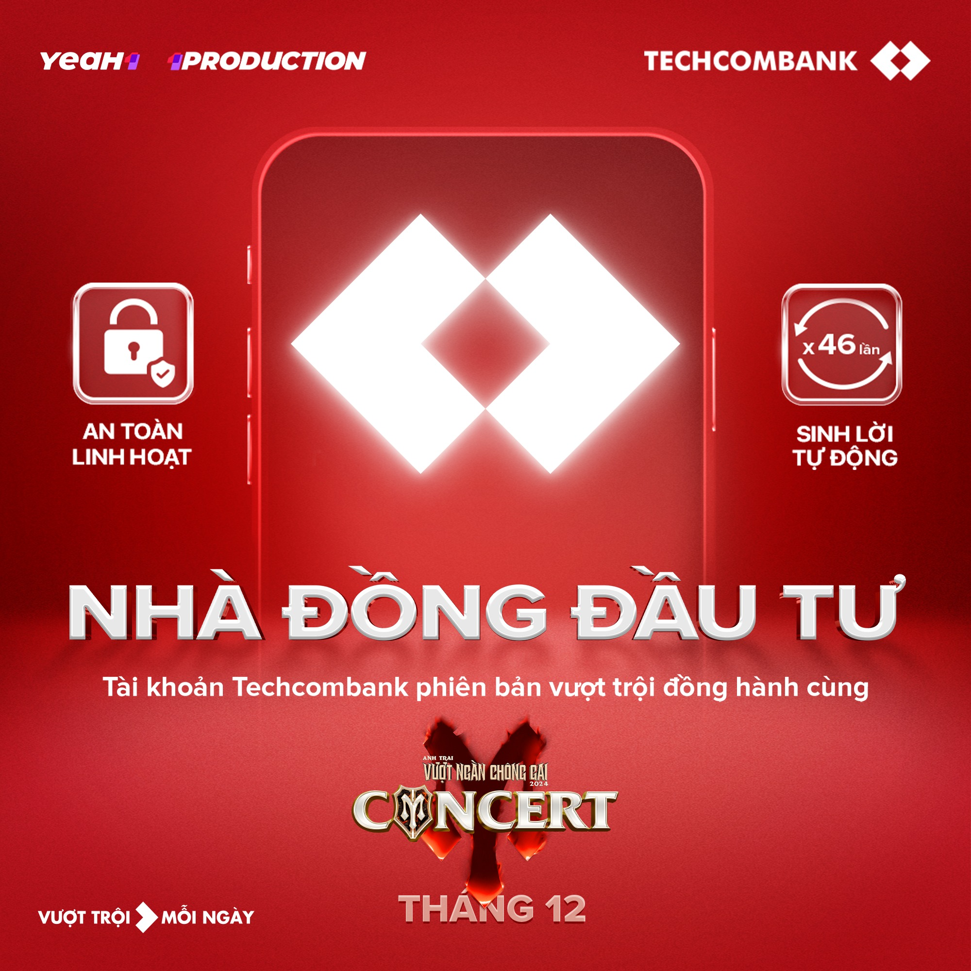 Techcombank c&ocirc;ng bố thể lệ săn v&eacute; concert Anh trai vượt ng&agrave;n ch&ocirc;ng gai- Ảnh 1.