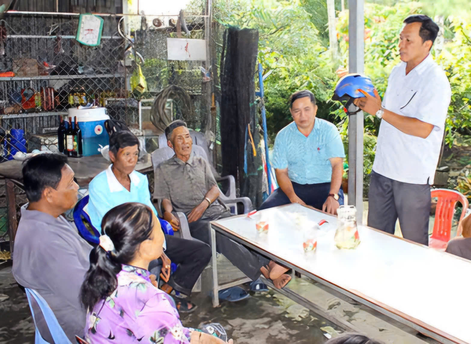 Hậu Giang: Đổi mới phương thức tuy&ecirc;n truyền an to&agrave;n giao th&ocirc;ng trong đồng b&agrave;o Khmer- Ảnh 1.