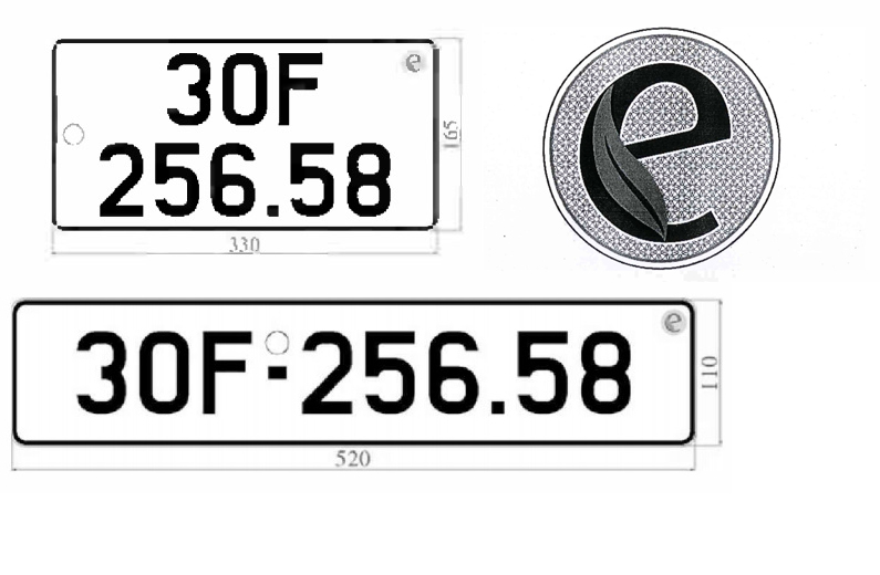 Xe sử dụng năng lượng sạch sẽ dán tem màu xanh trên biển số từ 2025- Ảnh 1. Xe sử dụng năng lượng sạch sẽ dán tem màu xanh trên biển số từ 2025- Ảnh 1.