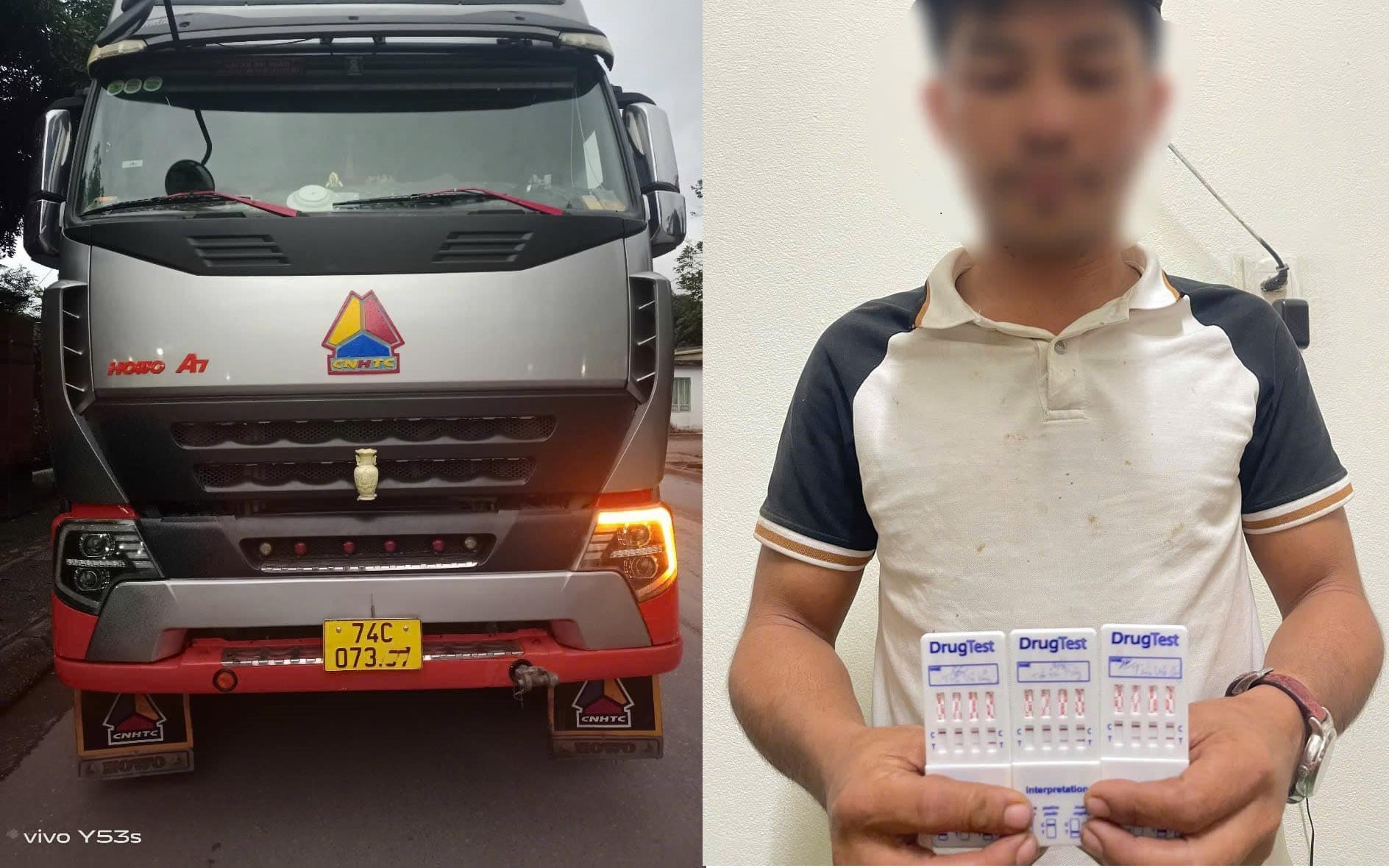 Quảng Trị: Tài xế xe đầu kéo dương tính với ma túy bị phạt 35 triệu đồng, tước GPLX- Ảnh 2. Phát hiện tài xế xe đầu kéo ở Quảng Trị dương tính với chất ma túy