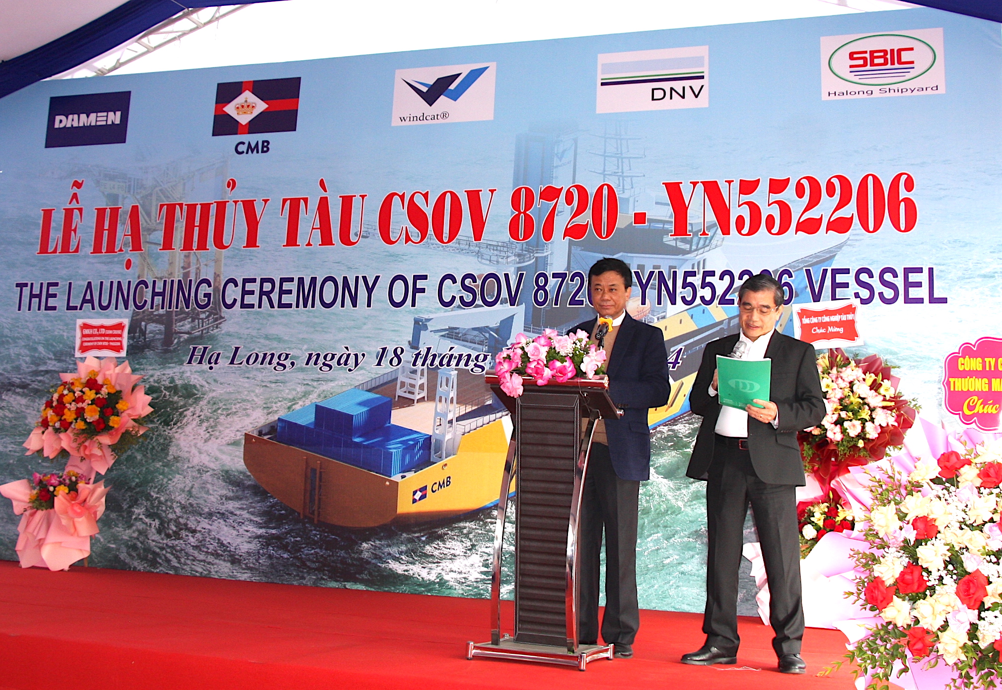 Hạ thủy t&agrave;u dịch vụ điện gi&oacute; hiện đại bậc nhất do doanh nghiệp Việt sản xuất- Ảnh 1.