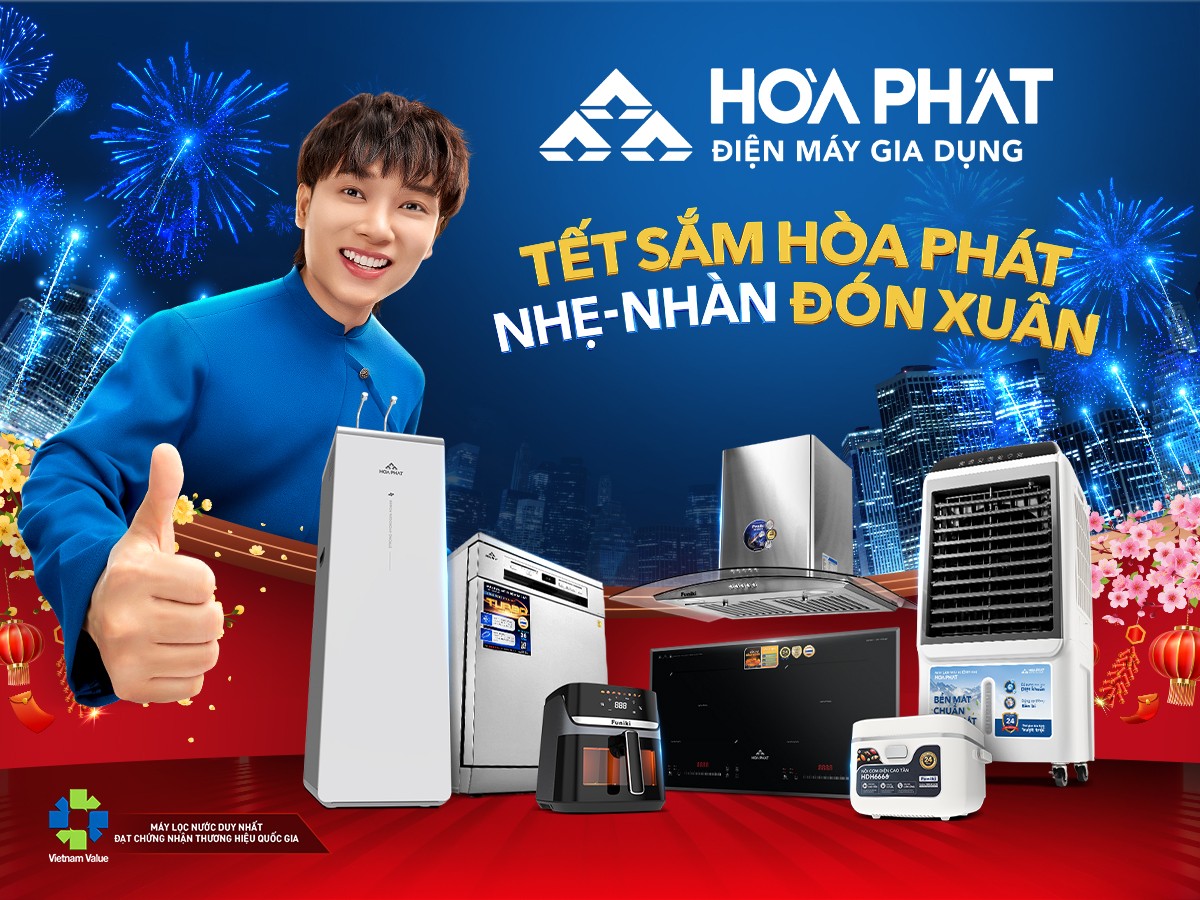 Đ&oacute;n Tết "Nhẹ - Nh&agrave;n - Khỏe" với loạt sản phẩm mới từ Điện m&aacute;y Gia dụng H&ograve;a Ph&aacute;t- Ảnh 1.