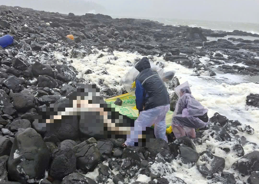 Ph&aacute;t hiện thi thể nam giới l&otilde;a thể ở bờ biển Quảng Ng&atilde;i- Ảnh 1.