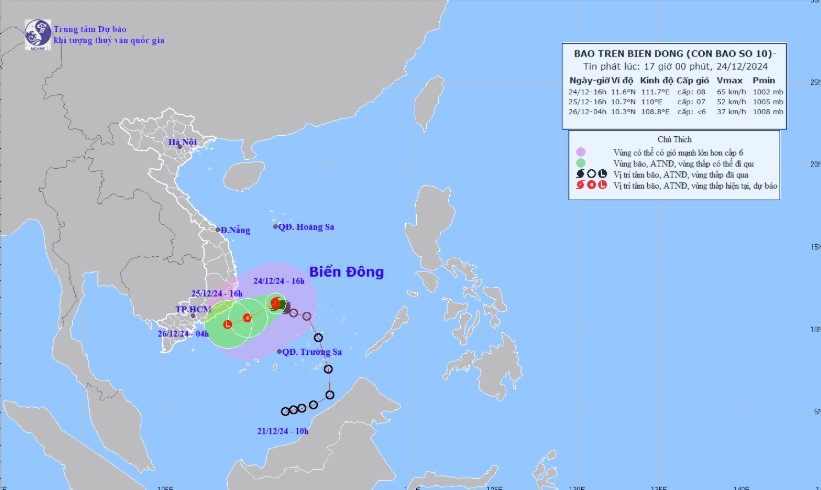 B&atilde;o số 10 Pabuk đang suy yếu th&agrave;nh &aacute;p thấp nhiệt đới, g&acirc;y mưa lớn ở Nam Bộ- Ảnh 1.