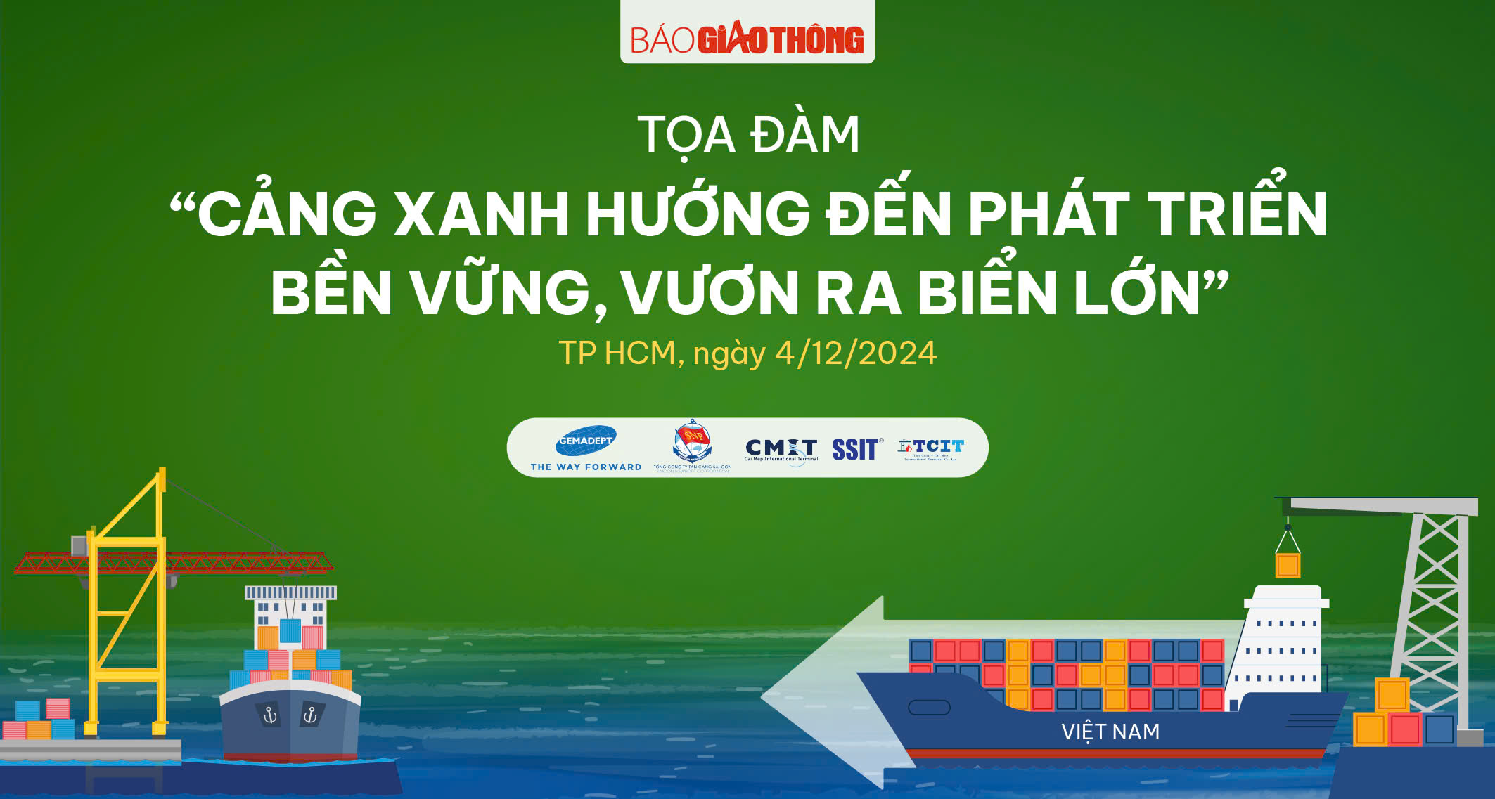 B&aacute;o Giao th&ocirc;ng tổ chức tọa đ&agrave;m &ldquo;Cảng xanh - hướng đến ph&aacute;t triển bền vững...&rdquo;- Ảnh 1.
