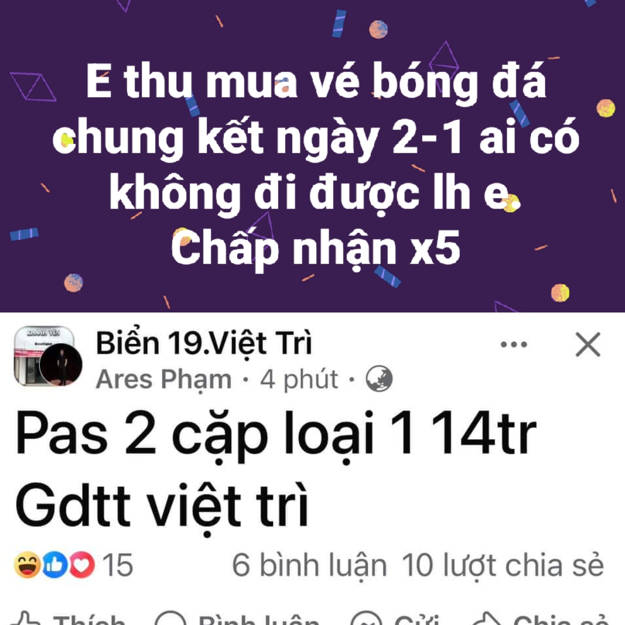 Chung kết AFF Cup: V&eacute; online đ&atilde; hết, v&eacute; chợ đen bị h&eacute;t gi&aacute; "tr&ecirc;n trời"- Ảnh 2.