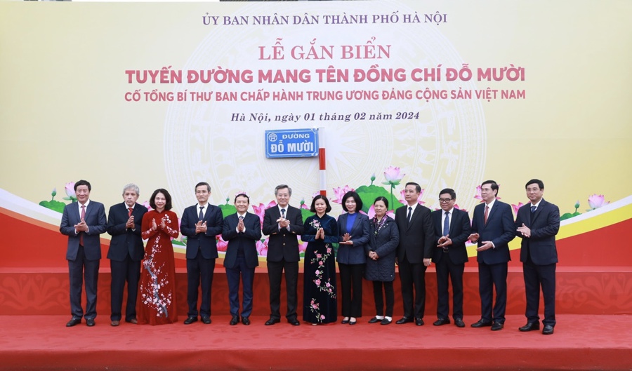 H&agrave; Nội c&oacute; đường mang t&ecirc;n cố Tổng B&iacute; thư Đỗ Mười- Ảnh 1.