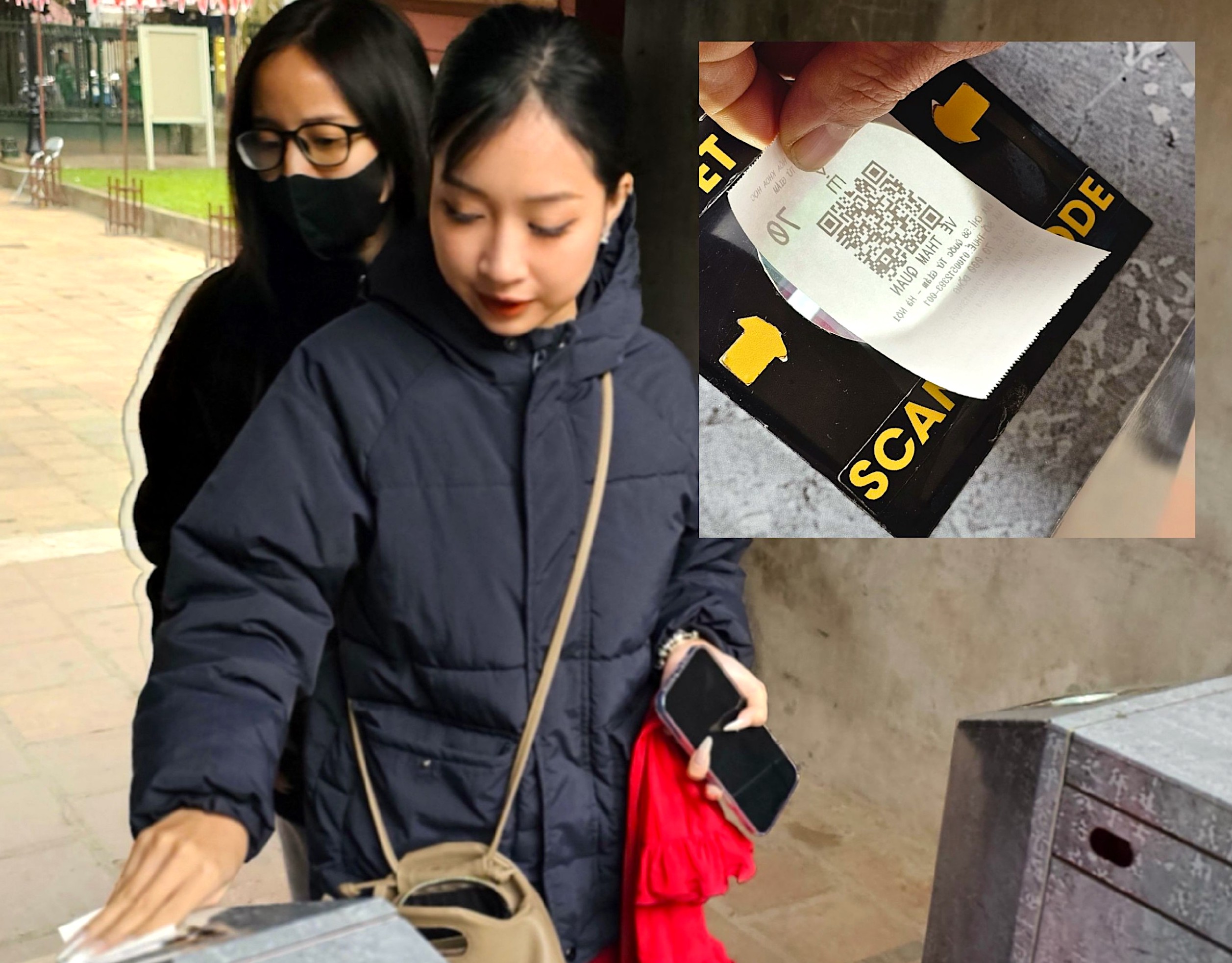 Người d&acirc;n xếp h&agrave;ng cả giờ chờ v&agrave;o Văn Miếu - Quốc Tử Gi&aacute;m- Ảnh 4.