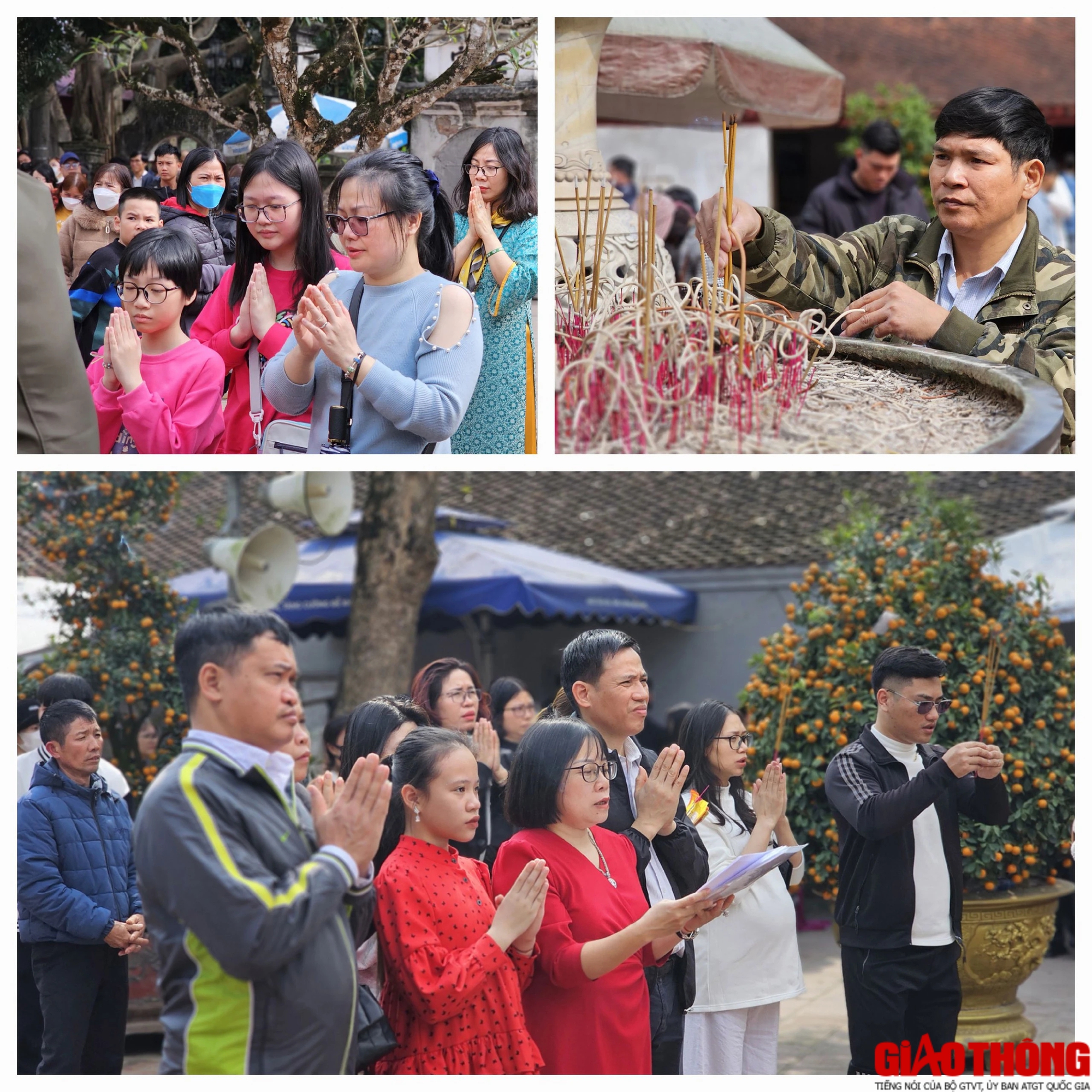 Đền Trần đ&ocirc;ng k&iacute;n kh&aacute;ch d&acirc;ng hương, xin lộc đầu năm - Ảnh 6.