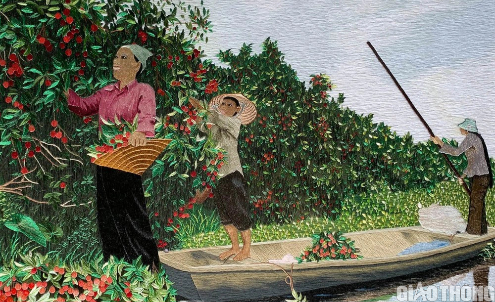 Hồn qu&ecirc; trong những bức tranh th&ecirc;u tay - Ảnh 4.