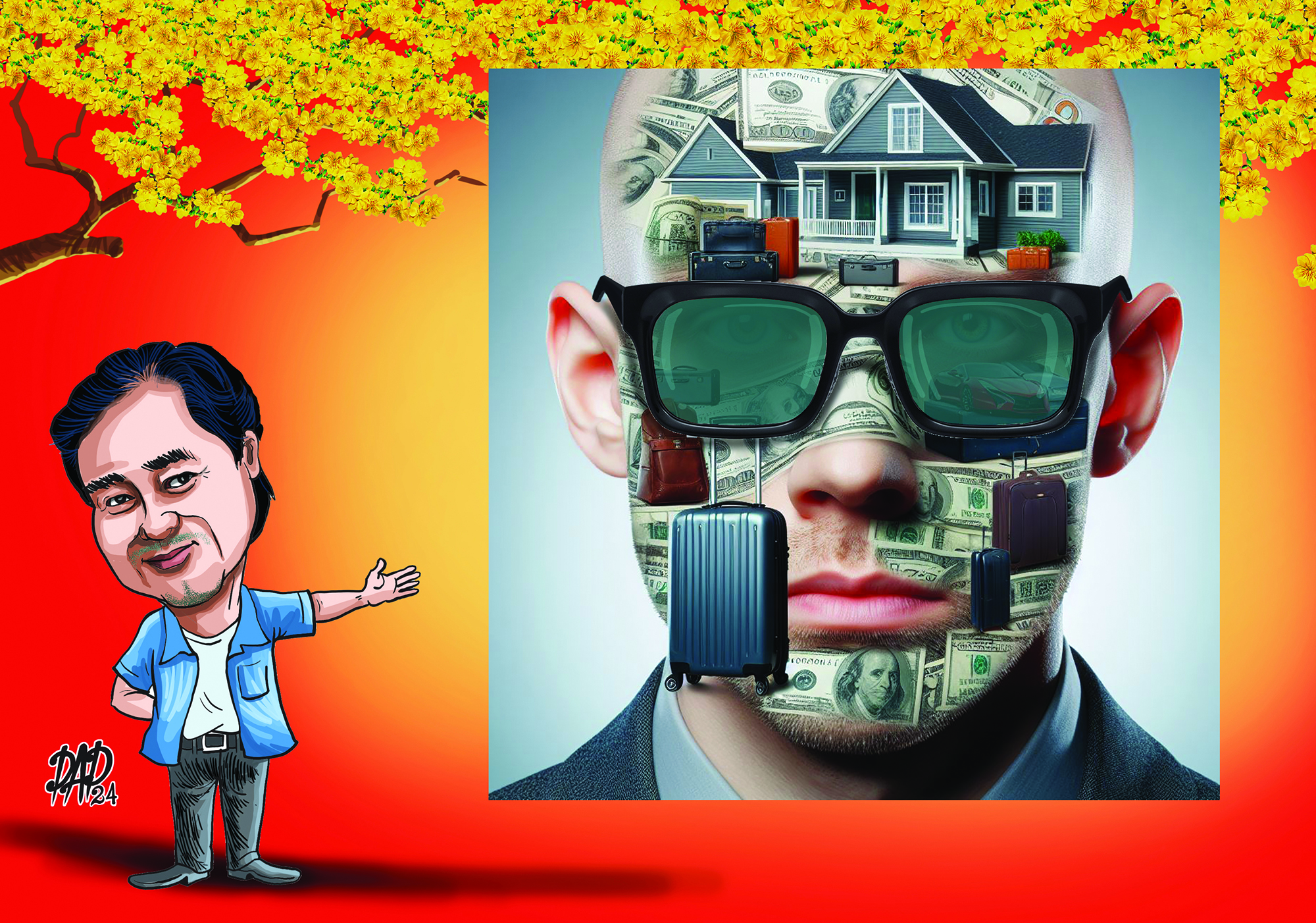 Tiểu phẩm tết Gi&aacute;p Th&igrave;n: Ph&aacute;c thảo ch&acirc;n dung&nbsp;tr&ugrave;m cuối- Ảnh 1.