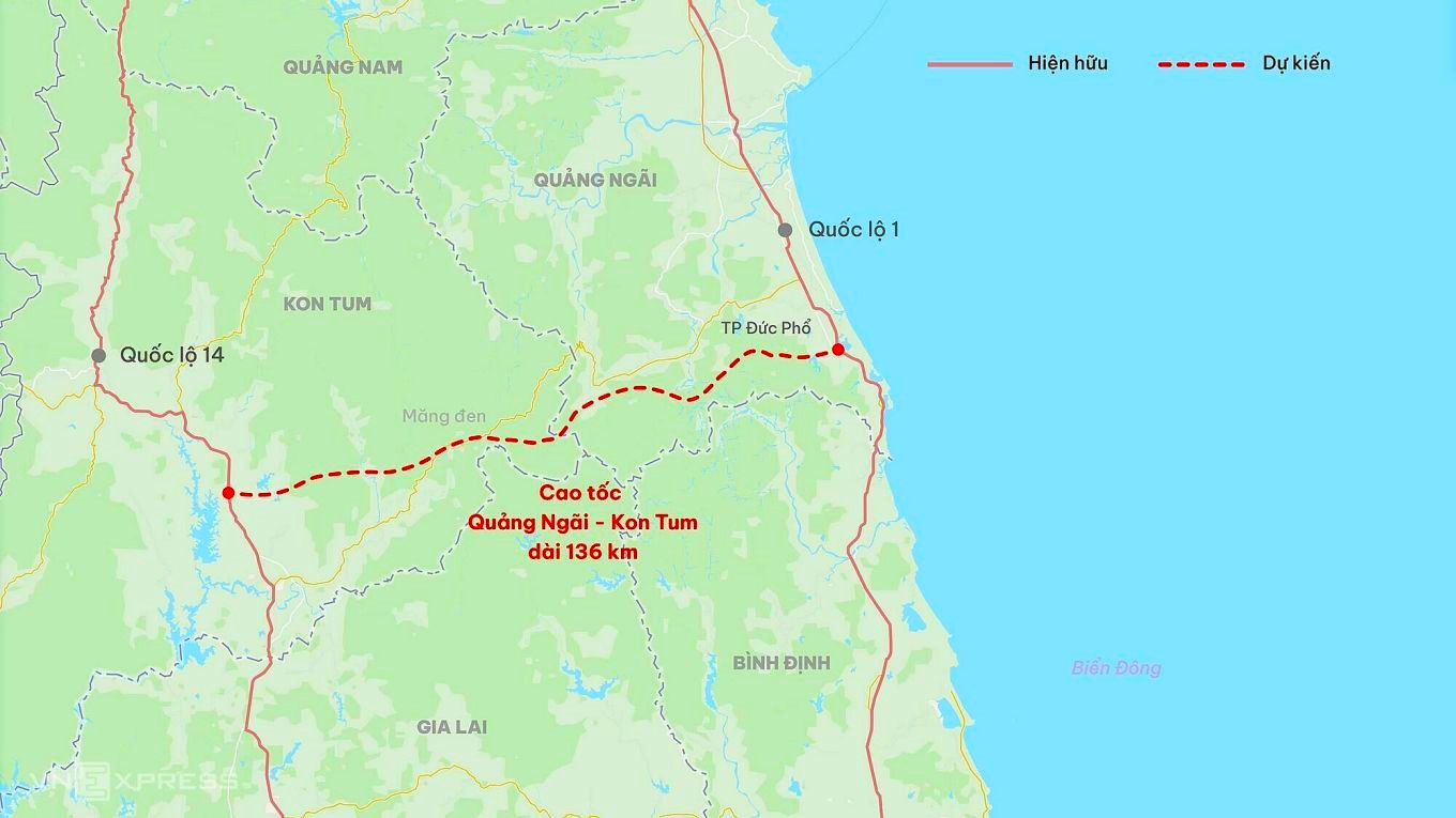 Bổ sung cao tốc Quảng Ng&atilde;i - Kon Tum v&agrave;o quy hoạch đường bộ- Ảnh 1.