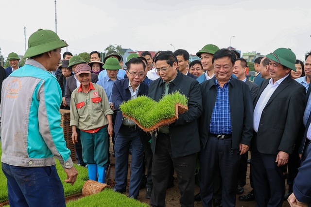 Đầu năm mới, Thủ tướng c&ugrave;ng n&ocirc;ng d&acirc;n cấy l&uacute;a, thu hoạch c&agrave; rốt- Ảnh 1.