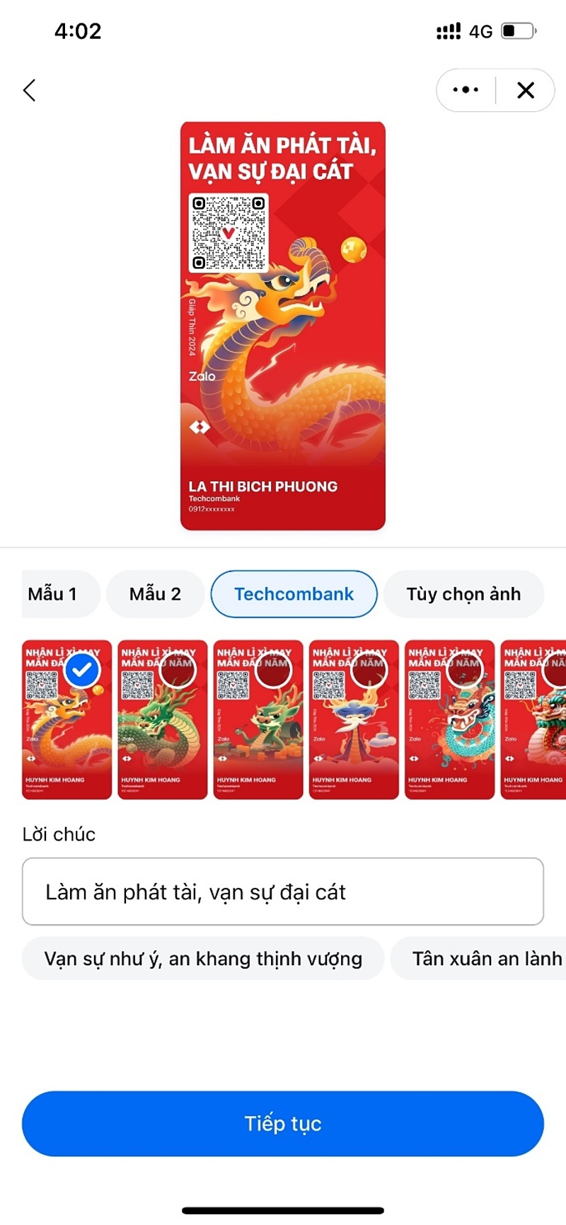 Tăng tốc độ chuyển tiền tr&ecirc;n ứng dụng Techcombank Mobile nhờ li&ecirc;n kết thanh to&aacute;n tr&ecirc;n Zalo- Ảnh 1.