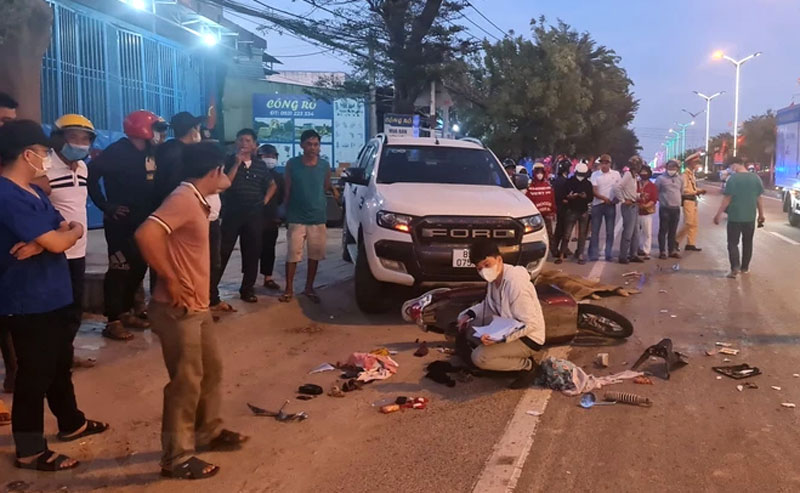 Hiện trường vụ tai nạn - Ảnh: TTXVN. Hiện trường vụ tai nạn - Ảnh: TTXVN.