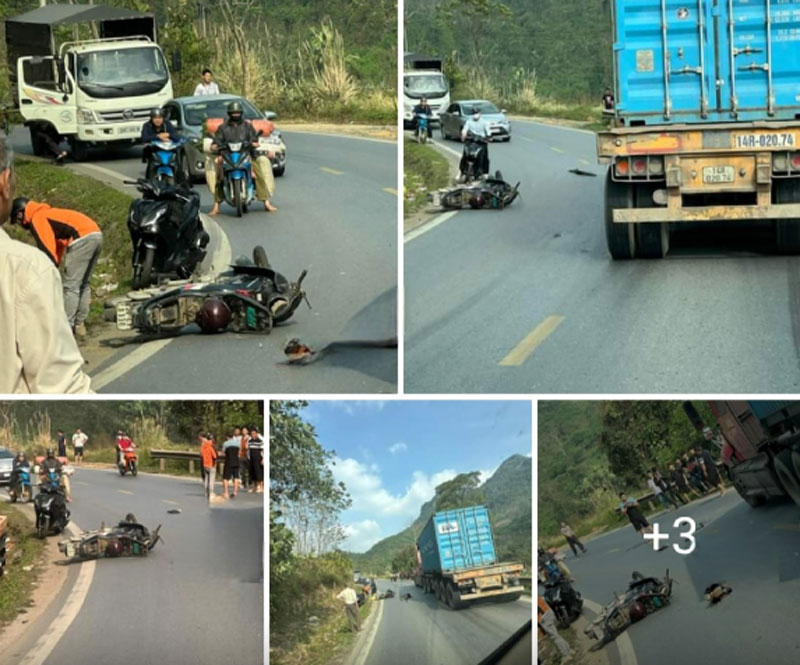 Hiện trường vụ tai nạn. Hiện trường vụ tai nạn.