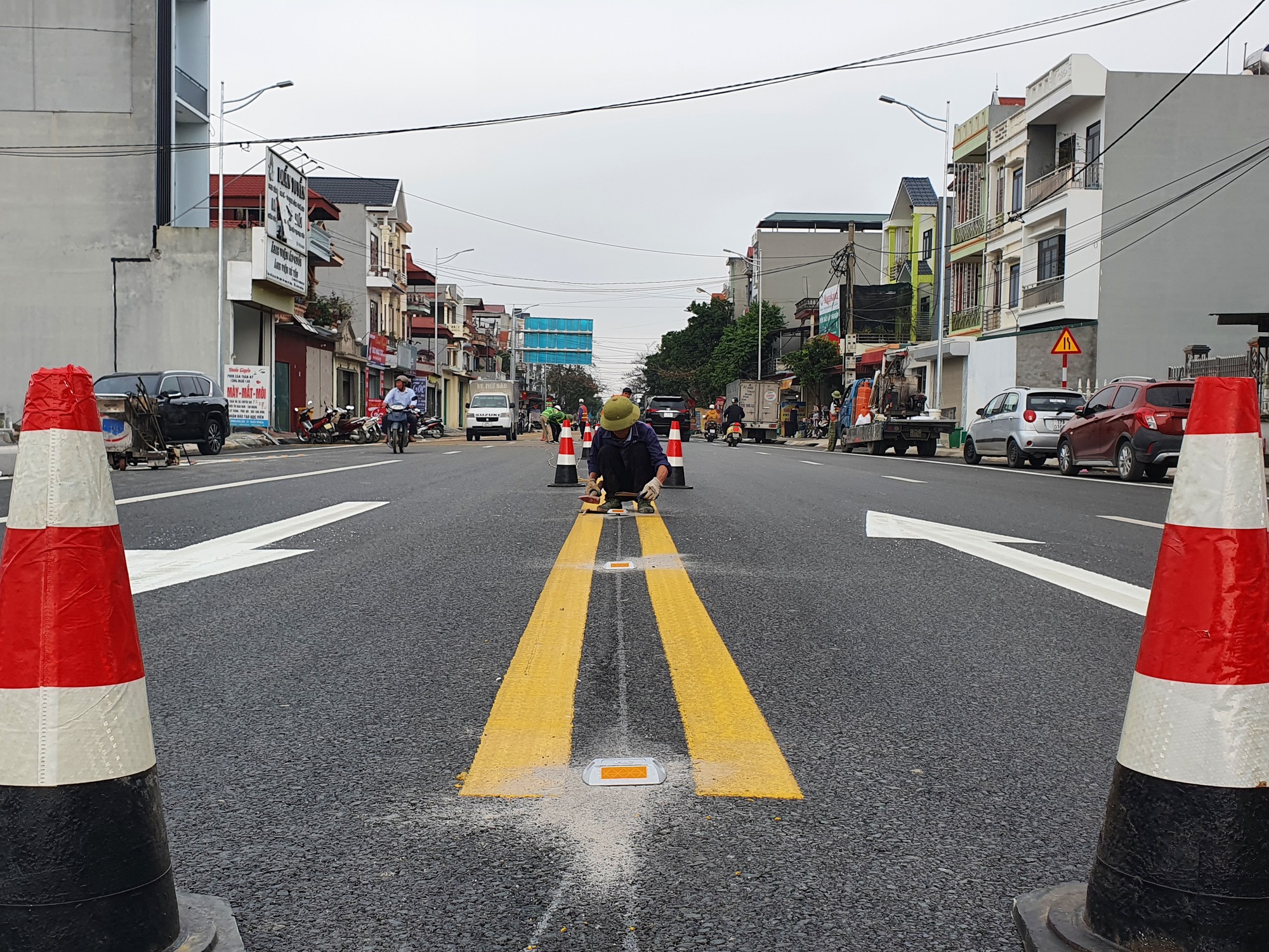 N&uacute;t giao kết nối đường tỉnh 392 với cao tốc H&agrave; Nội - Hải Ph&ograve;ng ch&iacute;nh thức th&ocirc;ng xe - Ảnh 12.