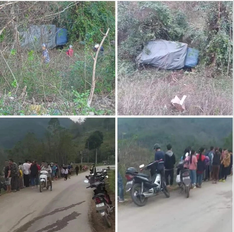 Xe rơi xuống vực tr&ecirc;n đường về qu&ecirc;, 1 người chết, 2 người bị thương- Ảnh 1.