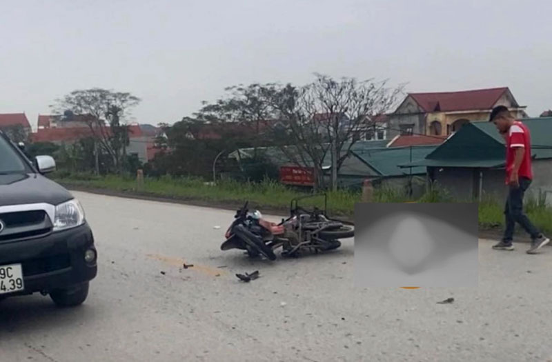 Hiện trường vụ tai nạn thương t&acirc;m.