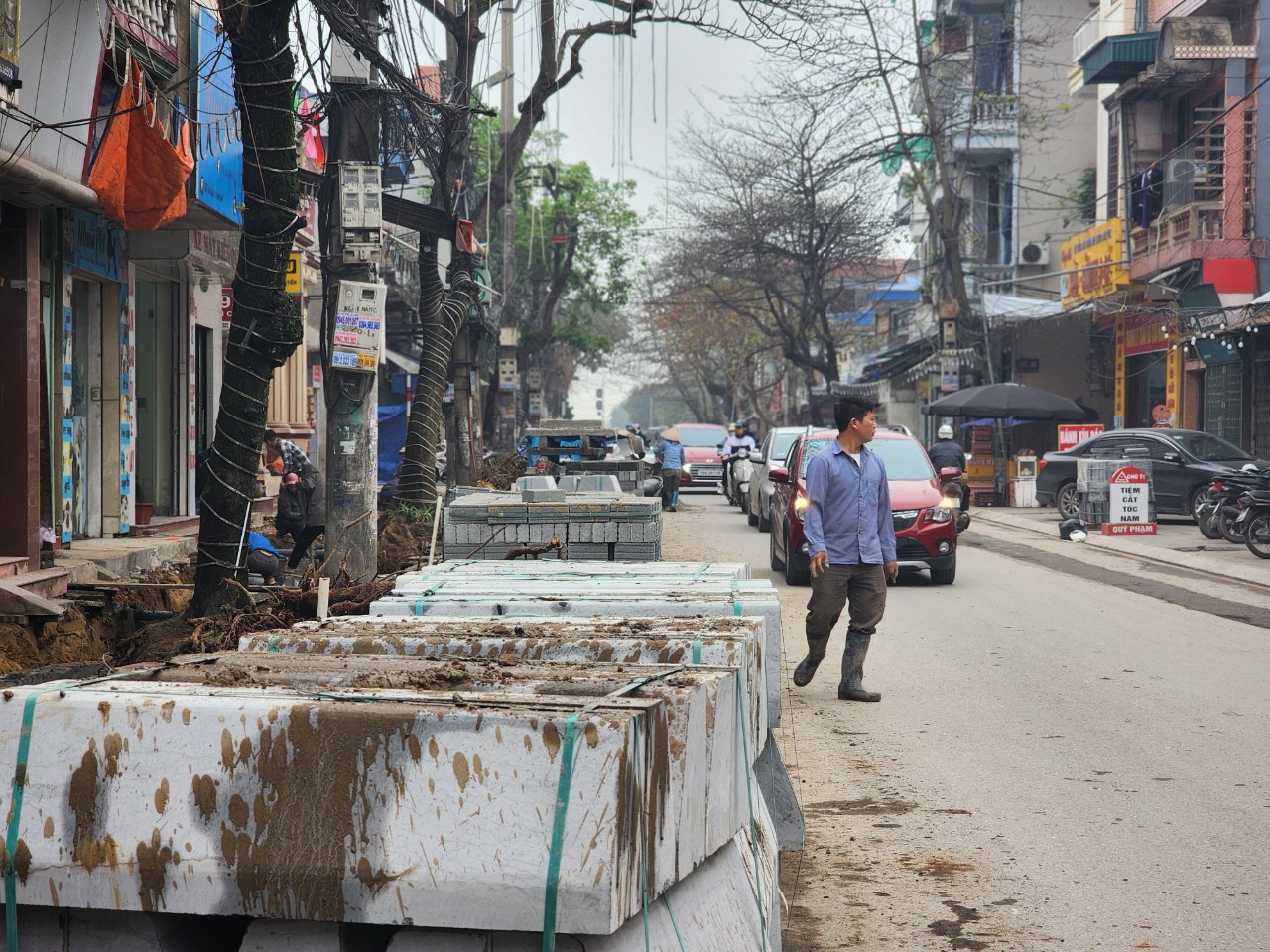 Nam Định: Bất an dự &aacute;n chỉnh trang đ&ocirc; thị thi c&ocirc;ng ẩu- Ảnh 1.