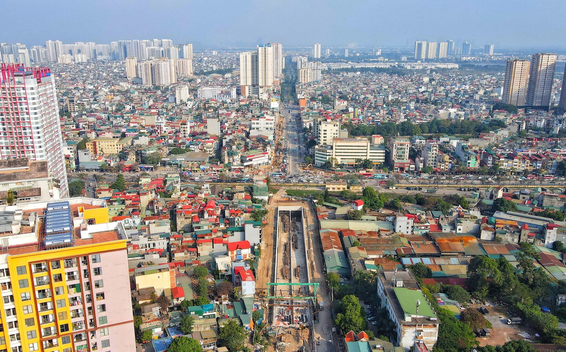 Hầm chui Kim Đồng đang được thi c&ocirc;ng đến đ&acirc;u?- Ảnh 1.