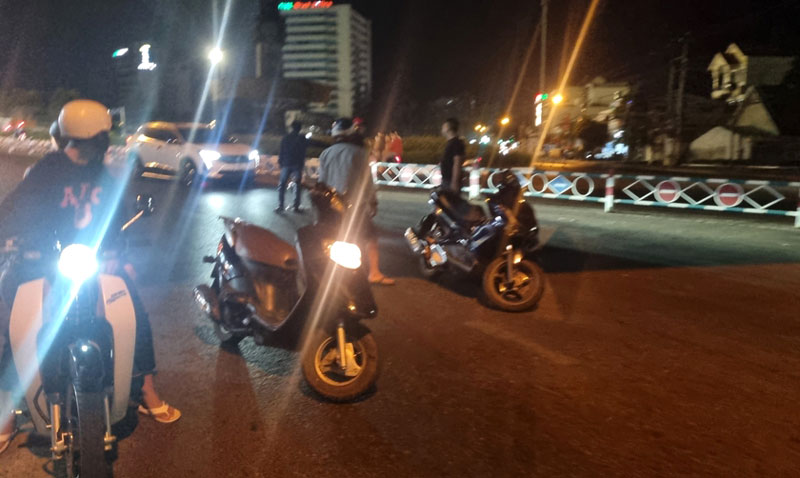 Hiện trường vụ tai nạn - Ảnh: K.P.