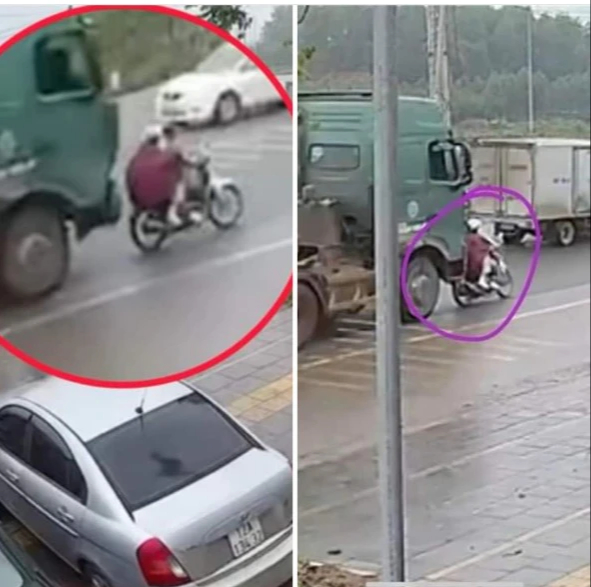 Xe đầu k&eacute;o đ&acirc;m xe m&aacute;y đi ph&iacute;a trước, 1 người tử vong, 1 người bị thương- Ảnh 1.