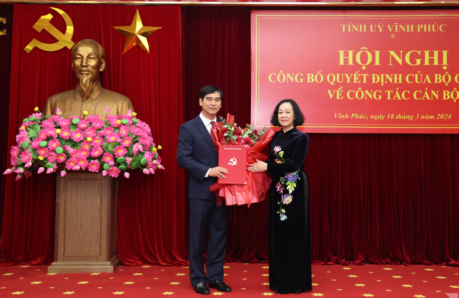 B&iacute; thư B&igrave;nh Thuận được điều động l&agrave;m B&iacute; thư Vĩnh Ph&uacute;c- Ảnh 1.