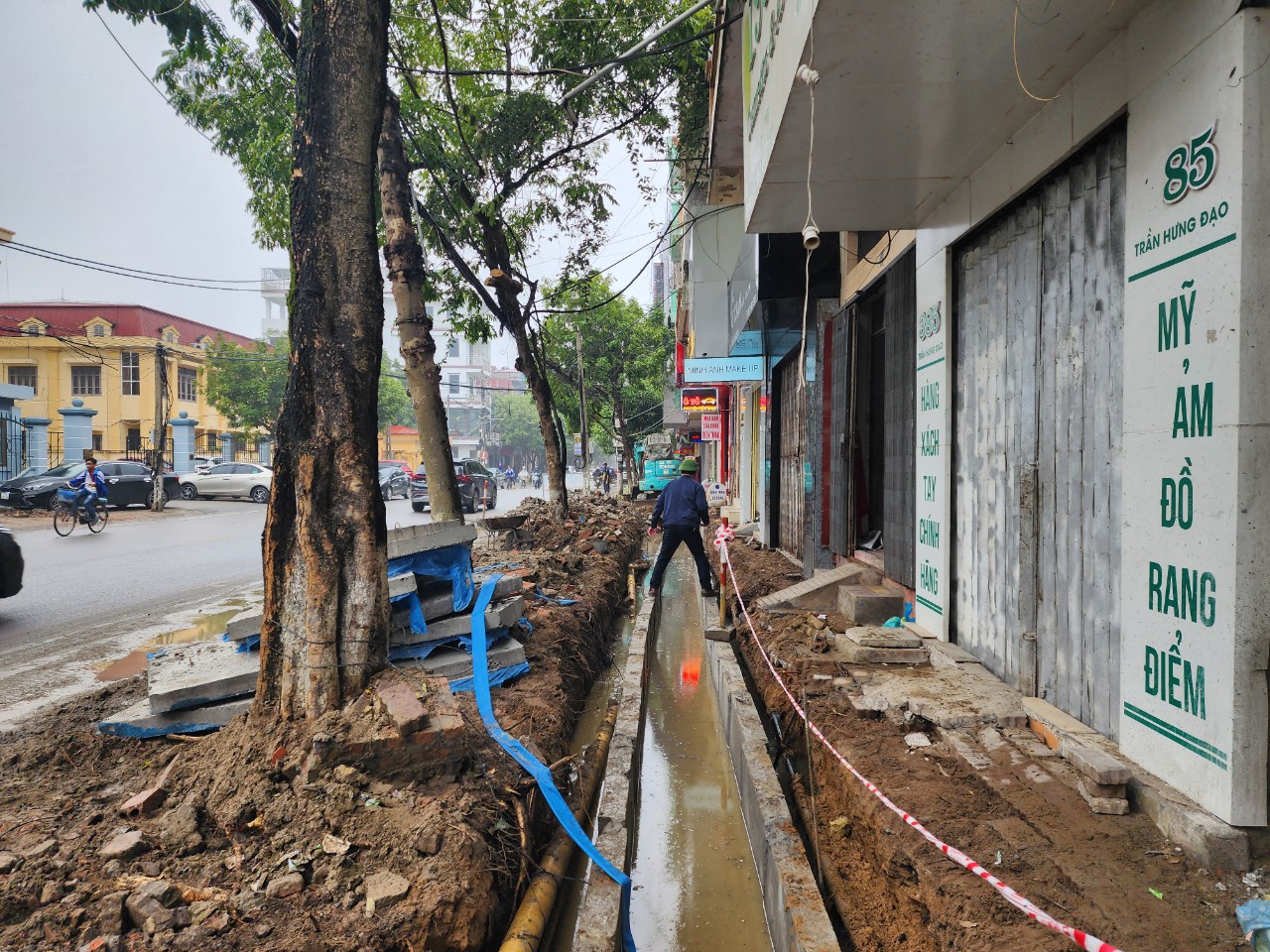 Th&aacute;i B&igrave;nh: Bất an dự &aacute;n chỉnh trang đ&ocirc; thị thi c&ocirc;ng ẩu- Ảnh 7.